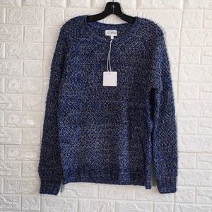 Nasty Gal Blue Relaxed Knit Sweater M/L